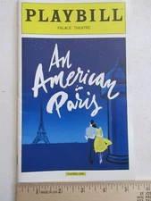 An American in Paris Playbill Robert Fairchild Palace Theatre July 2015 NYC