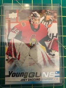 2019 - 20 Upper Deck Young Guns #477 Joey Daccord RC