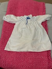 American Girl Kirsten Retired Nightgown White with Blue Trim Pleasant Company