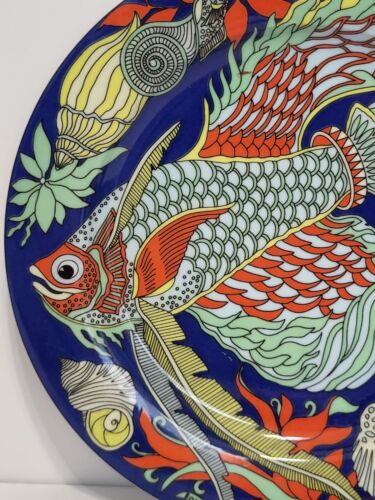 BOPLA! 8 1/4" Salat Dessert Teller FANTASIA Serie FIGHTER FISH Swiss Switzerland - Bild 2 von 6