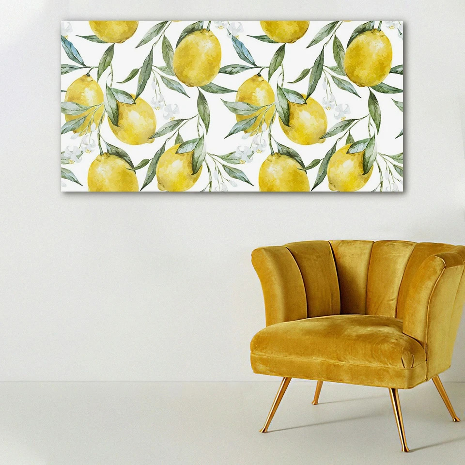 Glasbilder Wandbild Druck auf Glas 140x70 Foto Bild für die Küche Zitrone Frücht - Bild 2 von 4