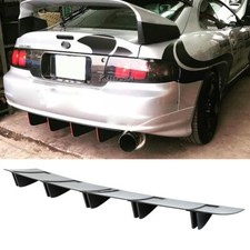 32" Rear Bumper Diffuser Splitter Chin 10x SharkFin For Toyota Celica GT Matte