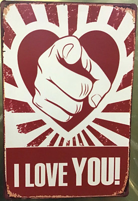 LOVE 8x12 new TIN SIGN *Buy or MAKE US AN OFFER WE CANT REFUSE! B4 its GONE! L37