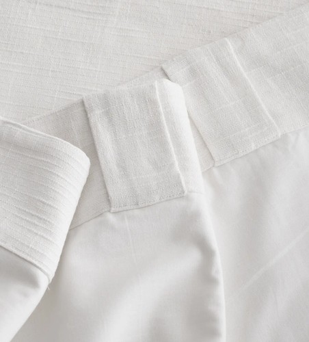 NWT! Quince Cotton White Slub Blackout Curtains, 48" x 96"- 2 Panels (428) - Picture 4 of 13