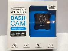 Pilot Dash Cam 720P HD w/ Motion Sensor, Loop Record, 1.8" LCD + 8GB SD Card NIP