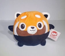 NEW Fiesta Gumballs Cute Round Red Panda Ball Stuffed Animal Plush Toy 6.5" NWT