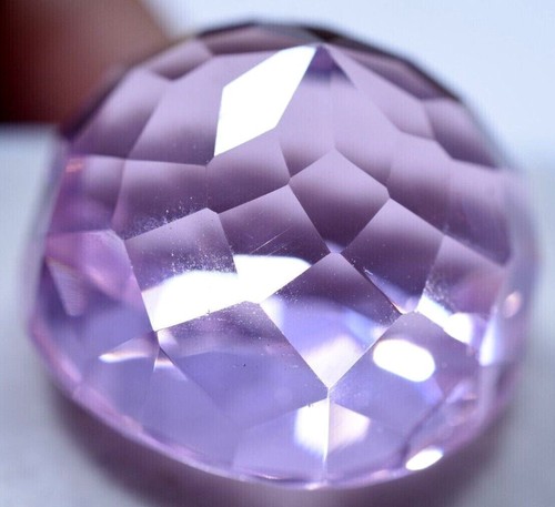 Lab Created 95.50 Ct Pink Brazilian Amethyst GGL Certified Round Cut Amazing Gem - Picture 9 of 9