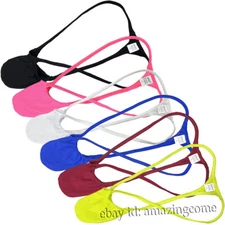 Men's Cotton Micro Thong Pouch String T-back Underwear Bikini Tanga Strap Trunks