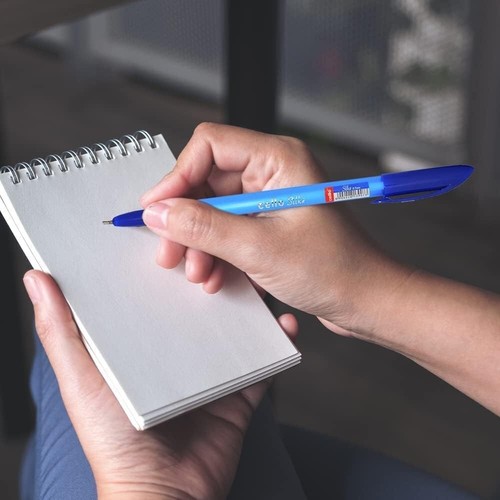 BIC Cello Slike BallpointPen Fine Point Stick Pen - (0.7 mm) Blue pk of 20 - Picture 3 of 5