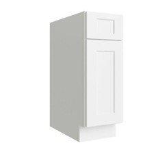 12"Wx24"Dx34.5"H Base Kitchen Cabinet - White Shaker