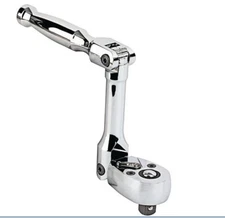 New Dual Flex Ratchet 3/8 in Drive 72 Gear Teeth Polished Chrome Molybdenum Stl