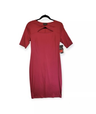 Bold Elements Stretchy Cut To Curve, Vivid Raspberry Barbie Pink Dress Size Med