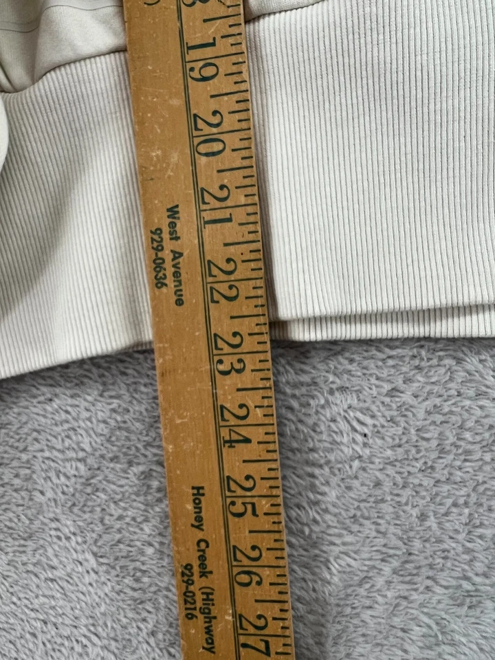 2XU Sudadera Mujer Mediana Blanca Recortada Pulgares Pullover Crew Foto 4 de 4