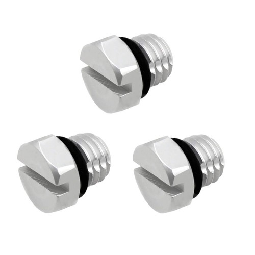 3 pcs Diesel Billet Fuel Filter Housing Bleeder Screw For 6.6L GM 01-16 Duramax - Picture 2 of 12