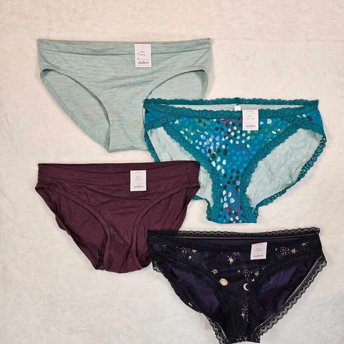 Auden 4pk Assorted Bikini Underwear Womens Large Stretch