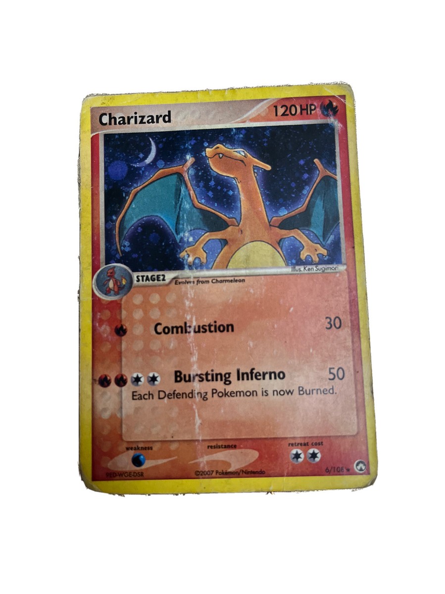 PSA 旧裏 リザードン CHARIZARD HOLO Pokémon Card CHARIZARD Holo PSA 7 SWIRL Diamond & Pearl