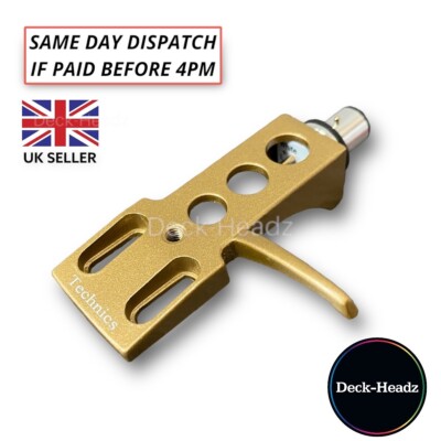 Technics Headshell für 1200 1210 & alle DJ Decks in Gold OEM
