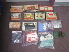 Lot of 14 Plasticville Buildings - Some Boxes Some missing parts