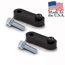 Two - 2" Passenger Foot Peg Riser Relocation Kit 00-17 Harley Softail FXST FLST