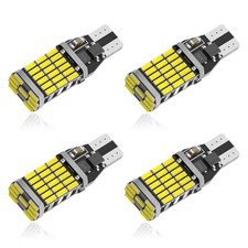 4PCS 921 LED Reverse Light Bulb, Brake Light 921 LED Bulb T15 4014 45SMD White