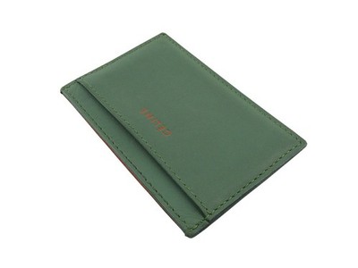 CELINE グリーンケース CELINE Card Case Green orange Women Authentic secondhand | eBay