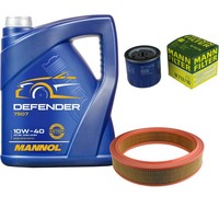 Inspektionspaket 5L Mannol Defender 10W-40 FüR Fiat Punto 1.2 60 Doblo Lancia Y