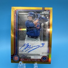 2025 Topps Chrome Update Moises Ballesteros Auto /50 RC True Gold  Cubs