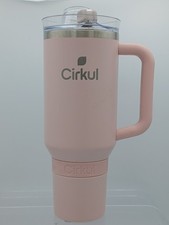 Cirkul 30oz Travel Straw Sip Double-Wall Insulated Tumbler Pink