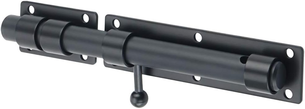 Sayayo Heavy Duty Slide Gate Latch Bolt Safety Door Lock with Padlock Hole 230M
