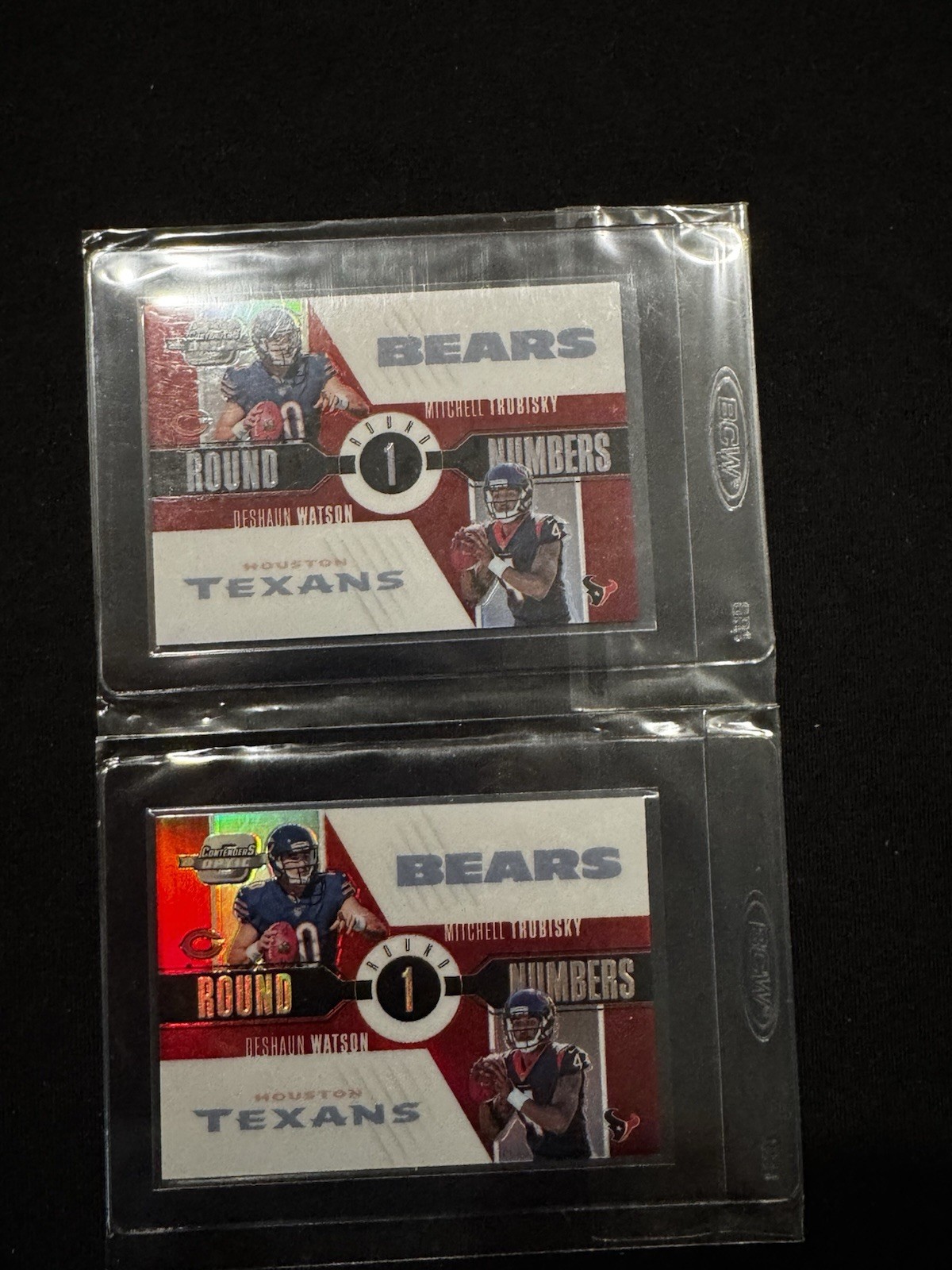2017 Panini Contenders Optic Deshaun Watson #/49 Round Numbers Red Prizm RC #RN1