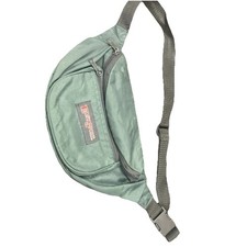 Vintage 90's EASTSPORT Dark Green 3 Pocket Fanny Pack Hip Bag 1990s Retro