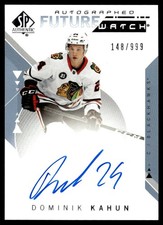 2018-19 SP Authentic Future Watch Auto Dominik Kahun RC Auto 148/999 #231
