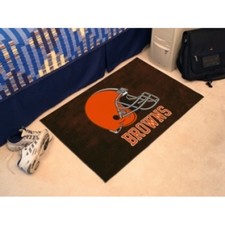 Cleveland Browns Rug 19x30 Starter Style Helmet Design
