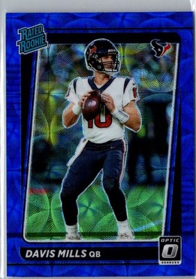 2021 Donruss Optic #222 Davis Mills Blue Scope
