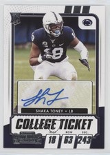 2021 Panini Contenders Draft Picks College Ticket Shaka Toney #182 Auto 4z8