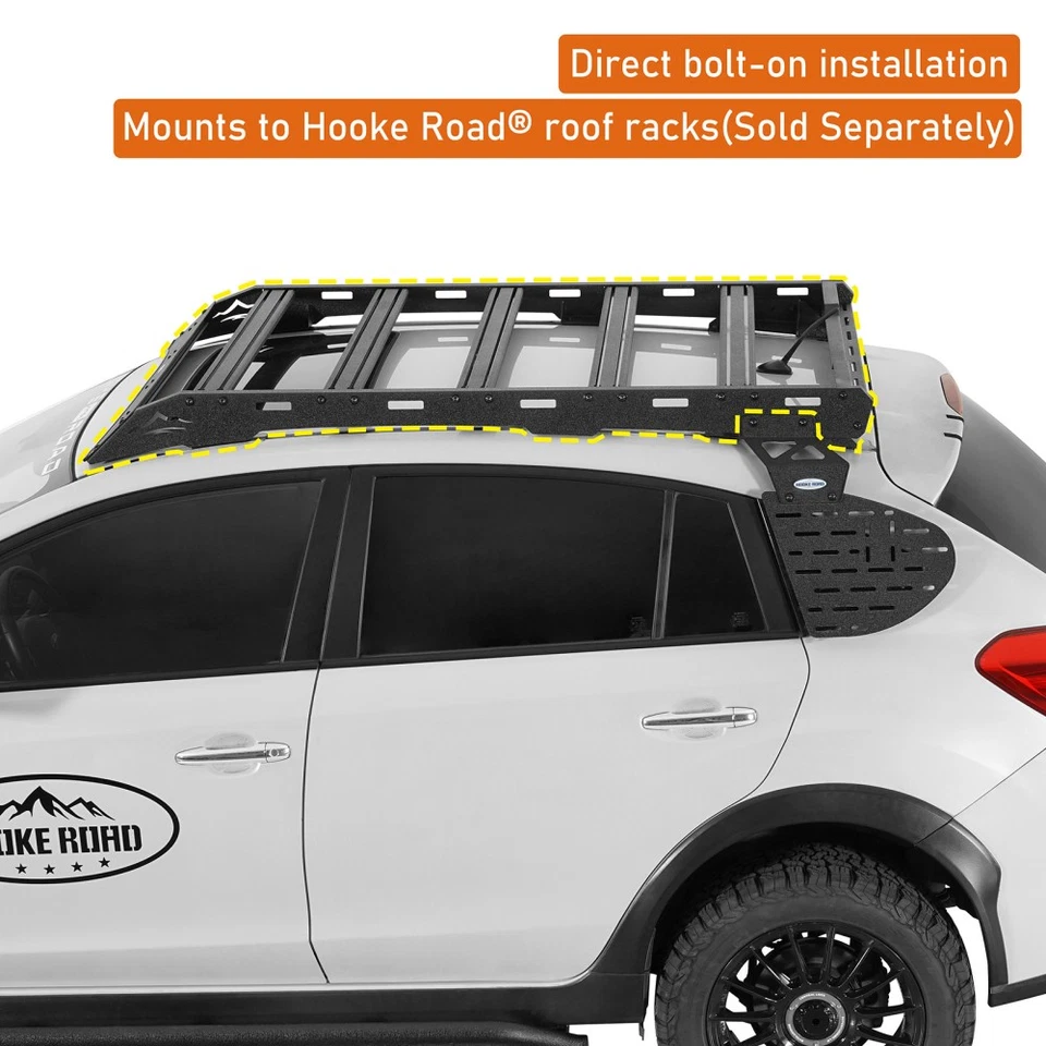 Painel de armazenamento externo Fit Subaru XV Crosstrek 2013-2017 janela traseira painel Molle - Imagem 4 de 4