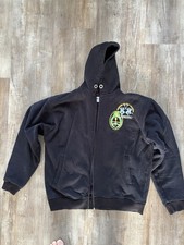 La Martina Damen Hoodie Sweatjacke Gr. L Schwarz Fellinnenfutter Luxus – DEFEKT