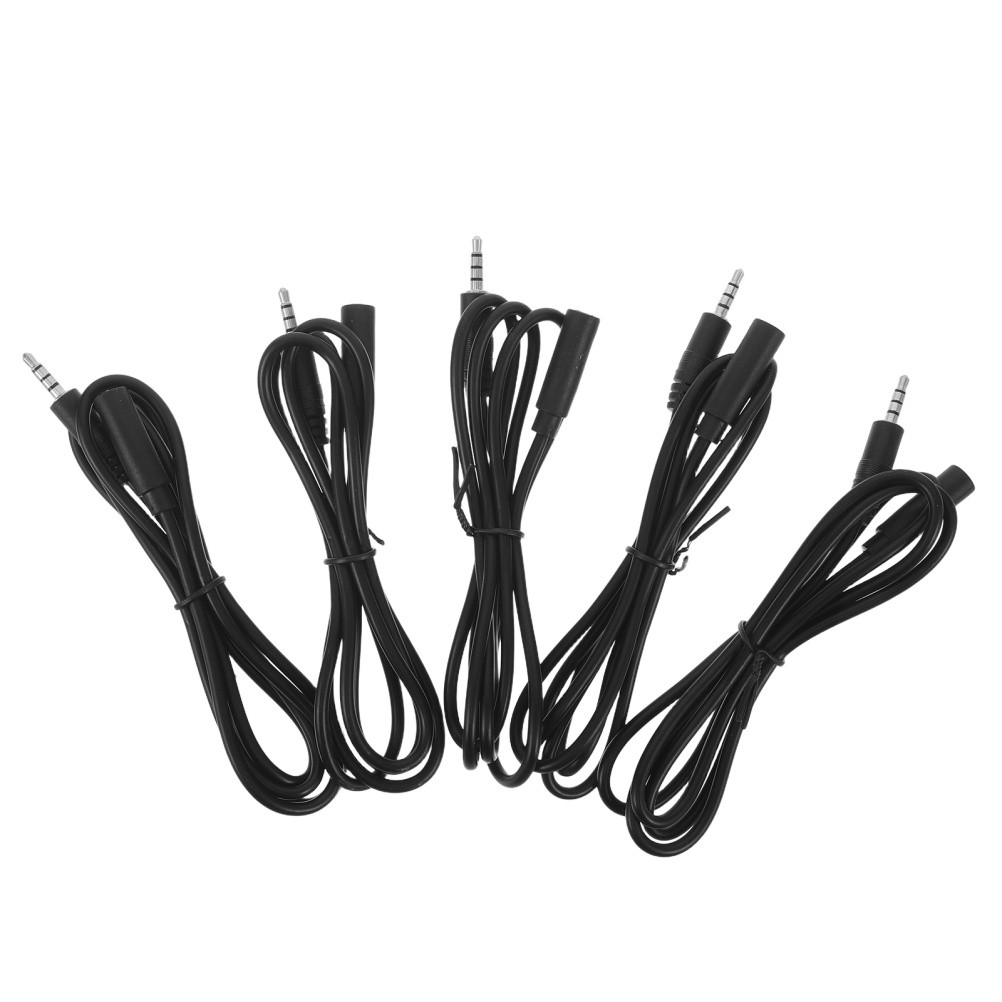 5 Pcs Prolunga Del Cavo Jack Per Cuffie Audio Da Maschio Femmina
