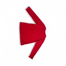 Kids Red Long Sleeve Polo Ralph Lauren Classic Fit Crew Neck Shirt Size M 10/12