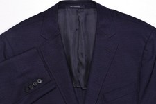 Ermenegildo Zegna Heritage "Travel" Navy Wool Deconstructed Blazer Jacket 44 L