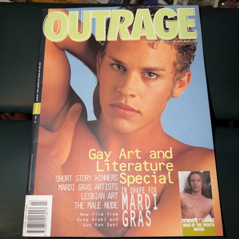 Outrage No 154 Male Gay  Interest Men Photo Australia Magazine 1996