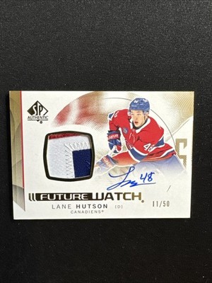 24-25 UD SP Authentic Hockey Future Watch Patch Auto 139 Lane