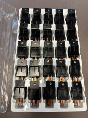 QTY. 100 of Waytek Mini Relay w/ Flanged Cover   50A   12VDC   5-Pin SPDT