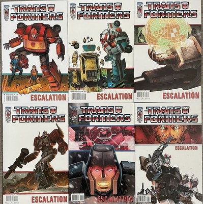 Transformers Escalation #1,2,3,4,5,6 (2006) Complete Set/Series Cover B
