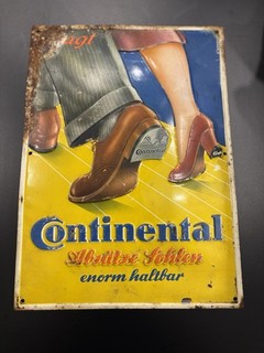 Continental Absätze Sohlen Blechschild