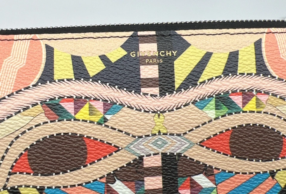 Cartera Continental Givenchy Cleopatra Multicolor con Cremallera | Caja + Bolsa para el Polvo | Impecable Foto 4 de 4