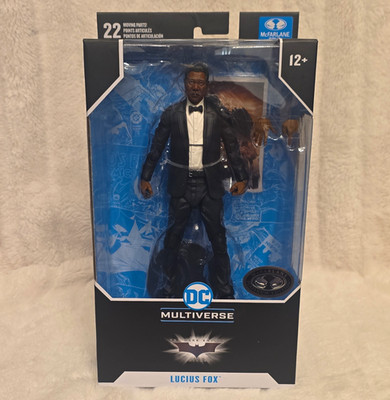 McFarlane Toys DC Multiverse Lucius Fox Batman Begins Figure Boxed w/ Hands