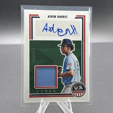 Aiden Harris Auto 2022 Panini Stars & Stripes USA /349 Rookie Jersey Patch