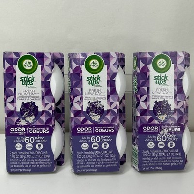 6 Air Wick Stick Ups Air Freshener Lavender & Chamomile