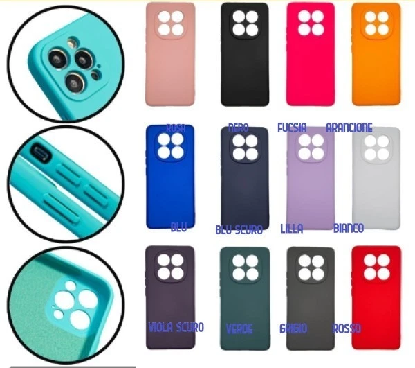 Tumundosmartphone Custodia in silicone per Xiaomi Redmi Note 13 Pro 5G
